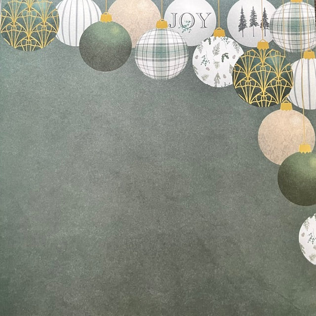 Vintage Market - Recollections - Evergreen Elegance 12x12 Single-Sided Paper