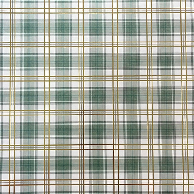 Vintage Market - Recollection - Evergreen Elegance Plaid 12x12 Single-Sided Paper