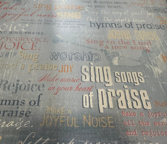 Vintage Market - Flair Designs - Songs of Praise 12x12 Paper