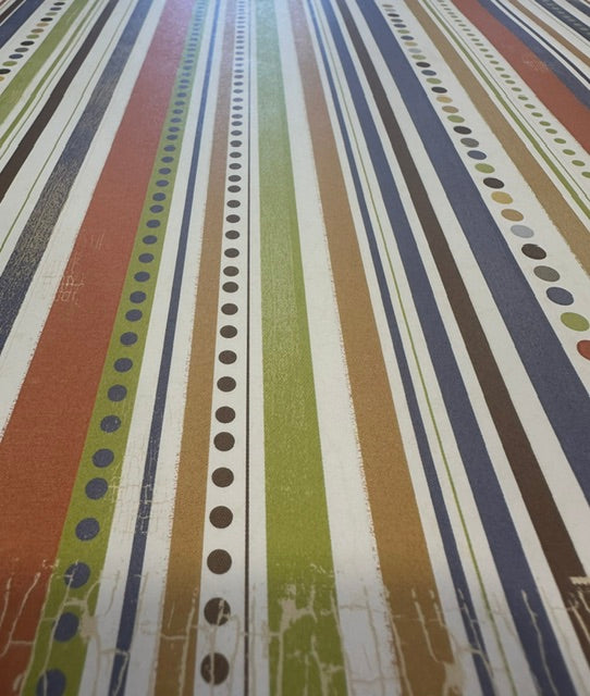Vintage Market - Deja Views - Dog Stripes 12x12 Paper