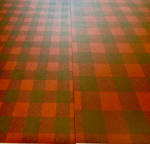 Vintage Market - Dark Red Buffalo Plaid 12x12 Paper