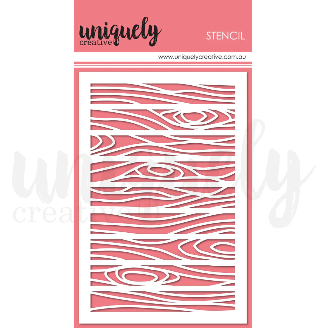 Uniquely Creative - Wood Panelling Stencil