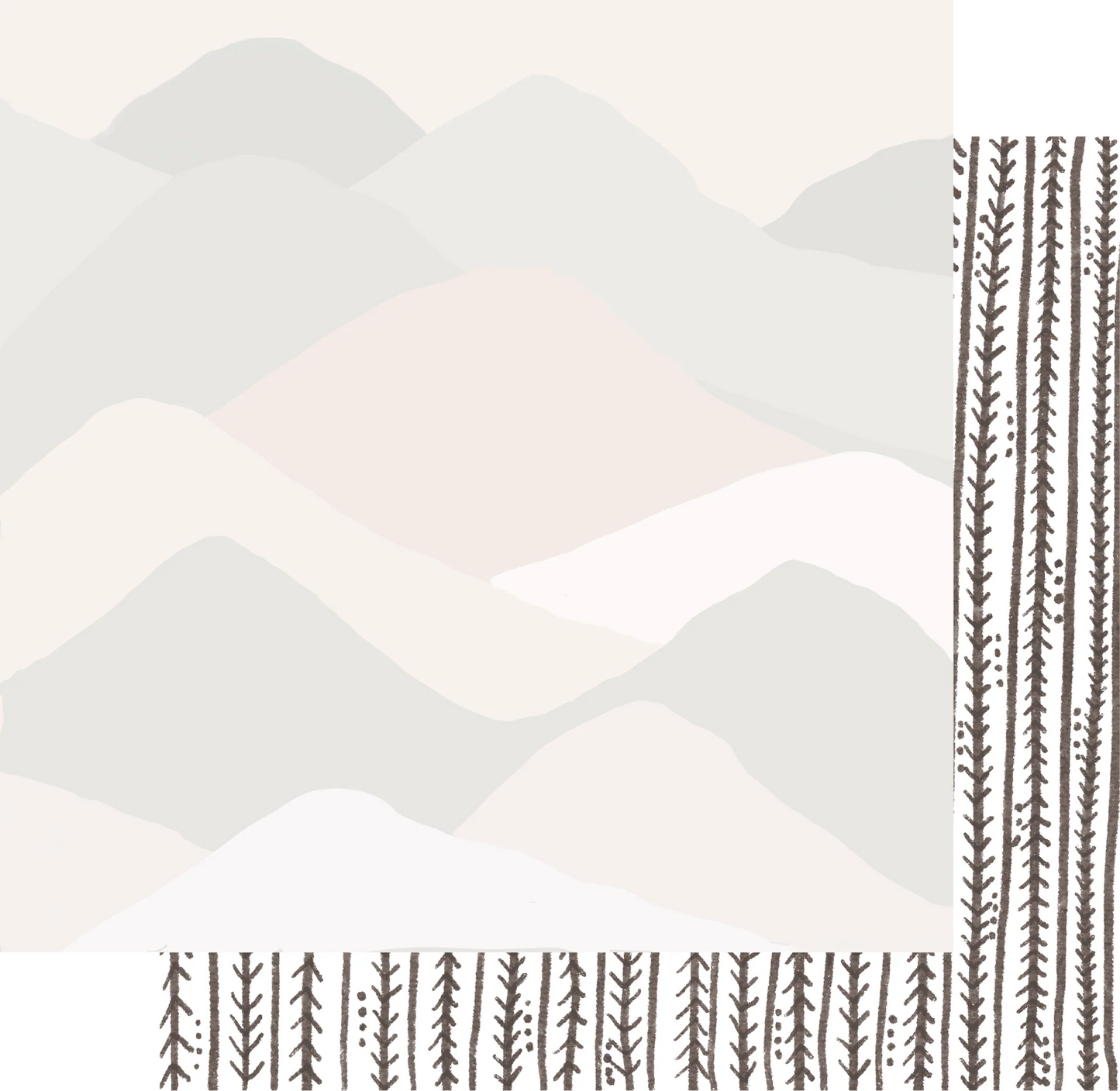 Uniquely Creative - Mountain Range 12x12 Paper
