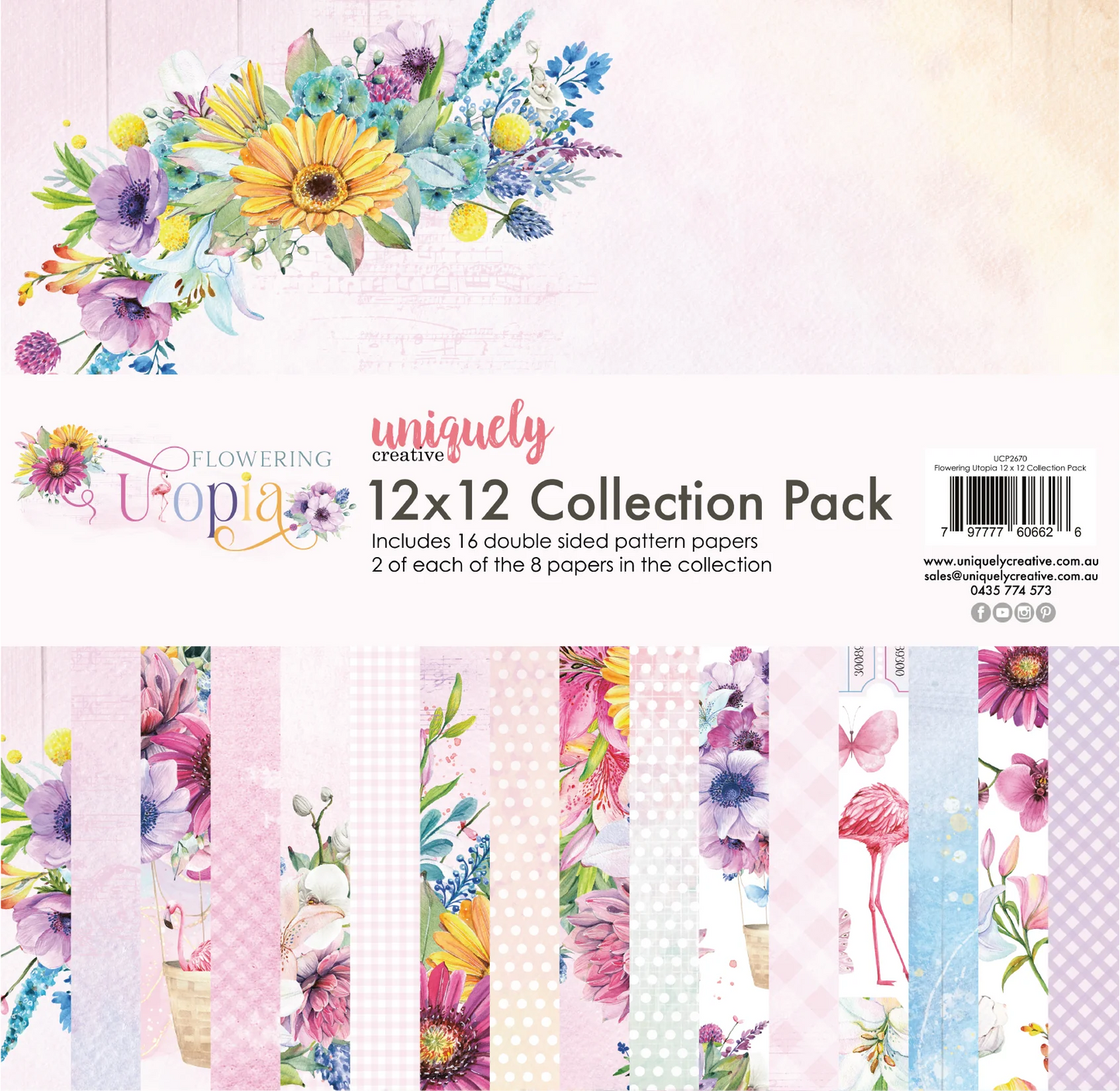 Uniquely Creative - Flowering Utopia 12x12 Collection Pack