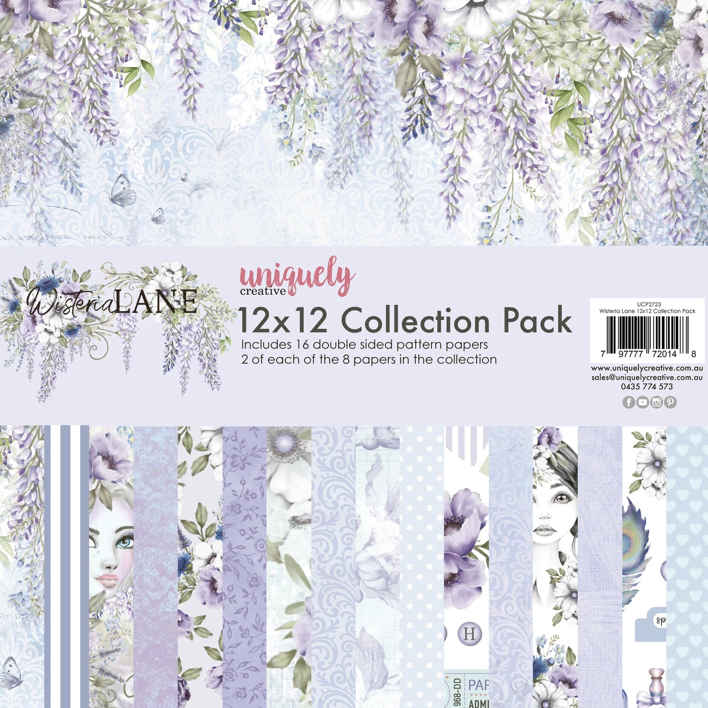 Uniquely Creative-Wisteria Lane 12x12 Collection Pack