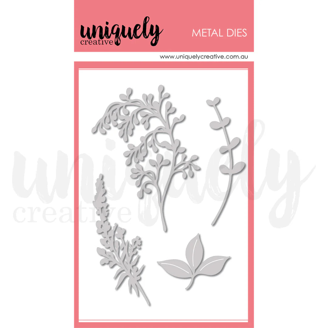 Uniquely Creative - Flowering Foliage Metal Die