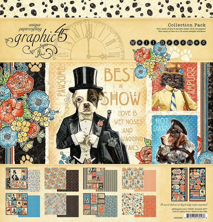 Graphic 45 - Well Groomed - 12x12 Collection Pack
