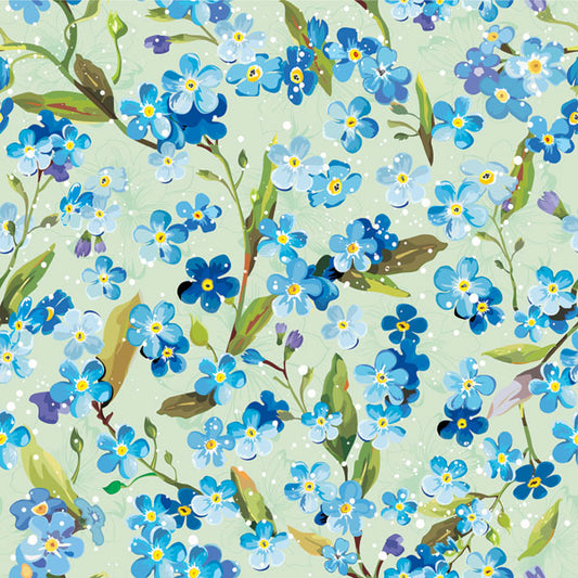 Scrapbook Customs - Forget Me Not 12x12 Paper