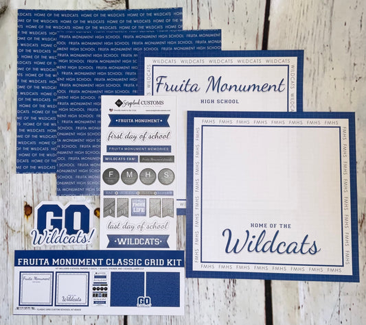 Scrapbook Customs - Fruita Monument High School Classic Grid Kit