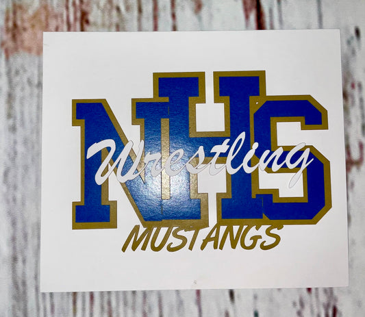 Scrapbook Customs - Nucla High School Wrestling Laser Cut