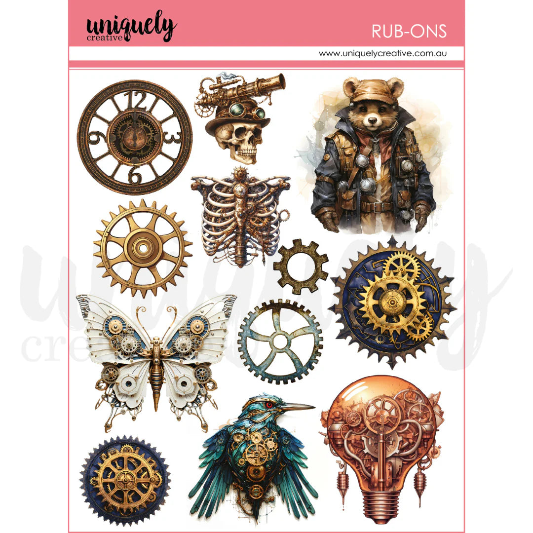 Uniquely Creative -Steampunk Rub-Ons