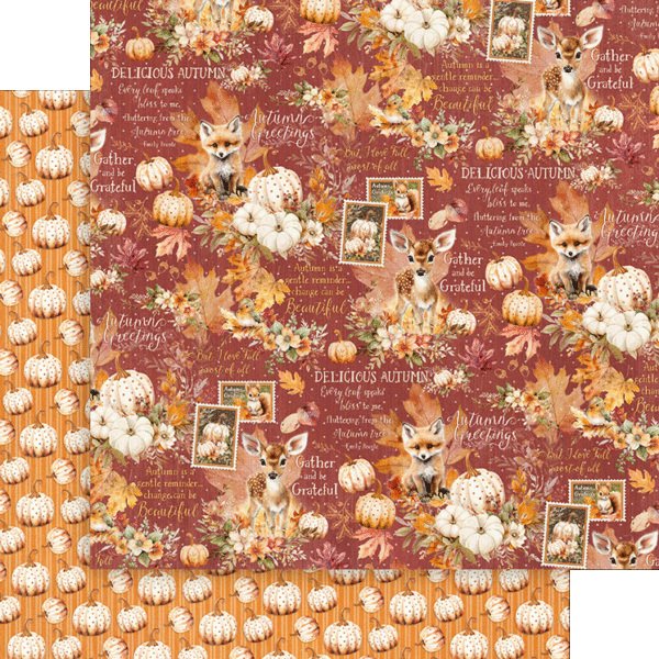 Graphic 45 - Autumn Greetings - Change is Beautiful 12x12 Paper