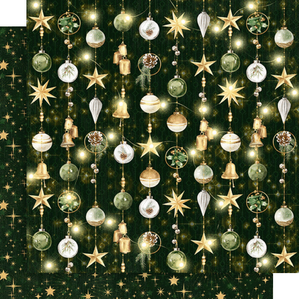Graphic 45 - Merry & Bright - Jingle Bells 12x12 Paper