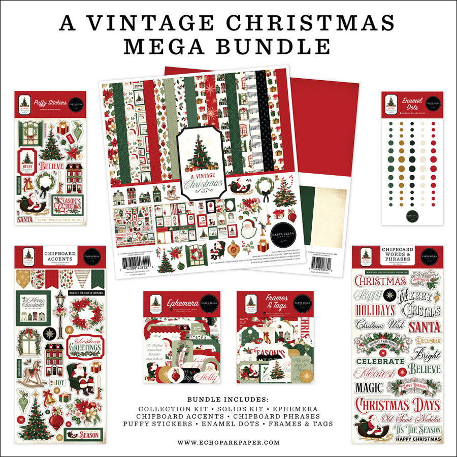Carta Bella - A Vintage Christmas Mega Bundle