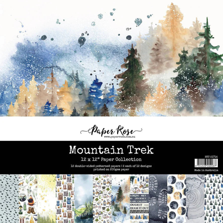 Paper Rose Studio - Mountain Trek 12x12 Paper Collection