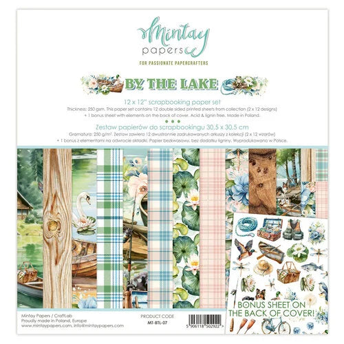 Mintay Papers - By The Lake 12x12 Scrapbook Paper Set