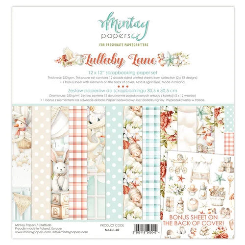 Mintay Papers-Lullaby Lane 12x12 Scrapbooking Paper Set
