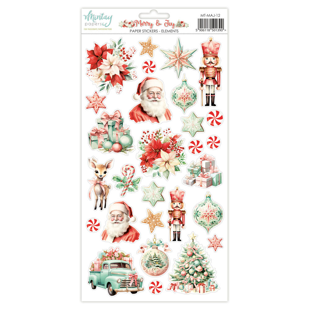 Mintay Papers - Merry & Joy Element Stickers