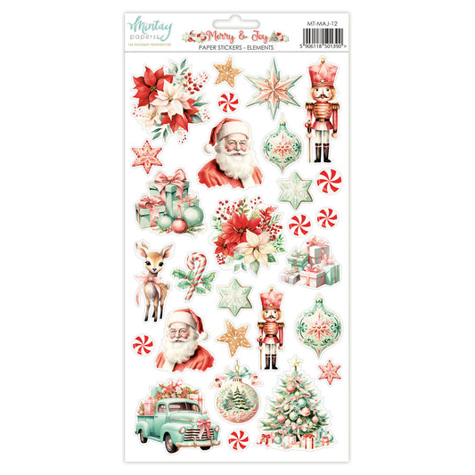 Mintay Papers - Merry & Joy Element Stickers