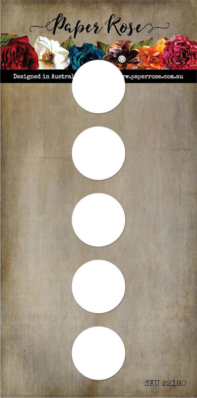 Paper Rose Studio - 5 Circle Strip- Slimline Cutting Die