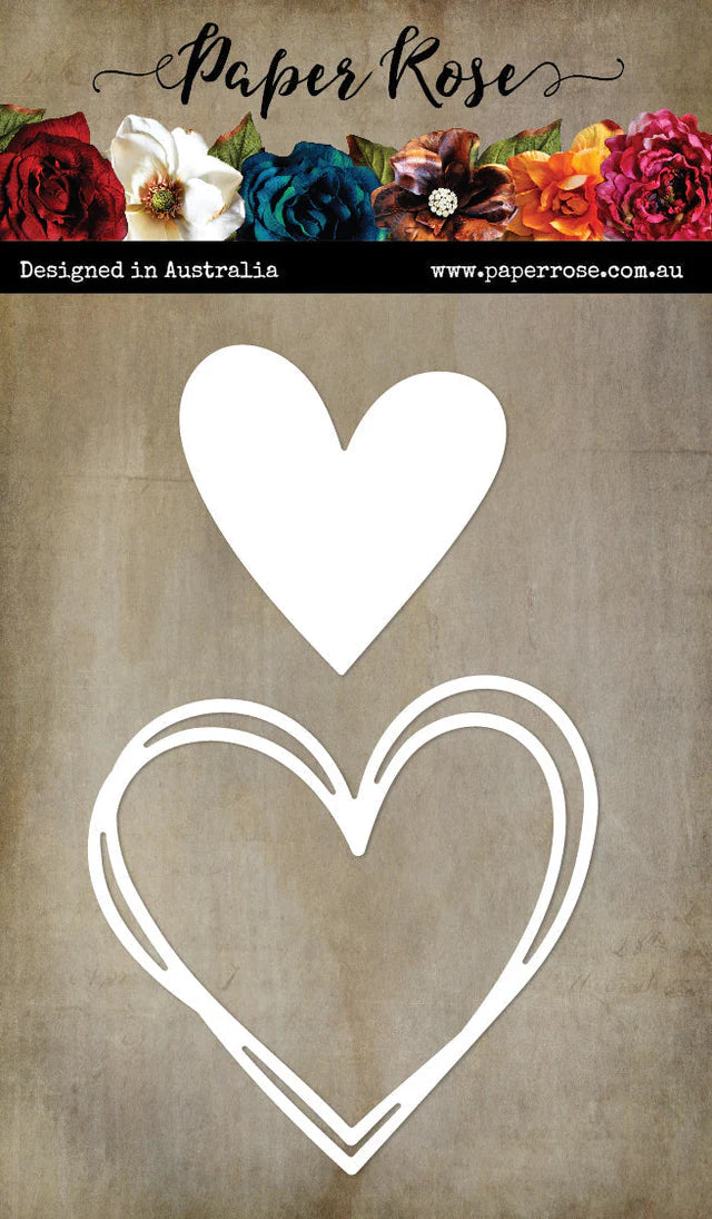 Paper Rose Studio - Love Hearts Cutting Die