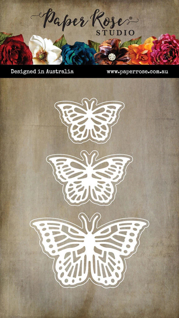 Paper Rose Studio - Alora Layered Butterfly Trio Cutting Die