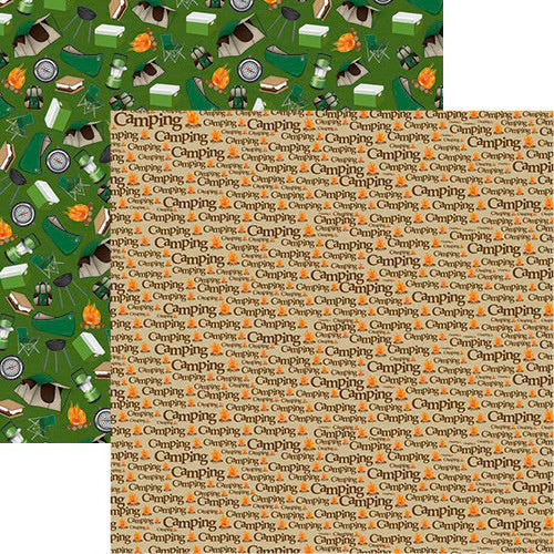 Designs By Reminisce - The Great Outdoors - Camping - 12x12 Paper Double Sided