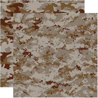Designs By Reminisce - Desert Camo 12x12 Paper