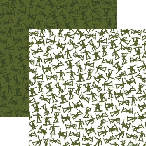 Designs By Reminisce - Toy Box - Army Men - 12x12 Paper Double Sided