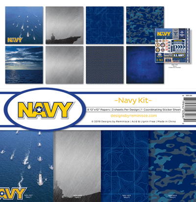 Designs By Reminisce - Navy 12x12 Kit