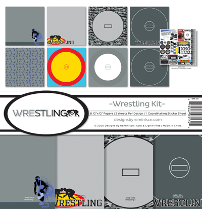 Designs By Reminisce - Wrestling - 12x12 Collection Kit