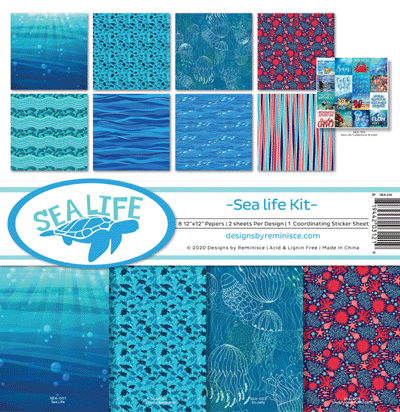Designs By Reminisce - Sea Life - 12x12 Collection Pack