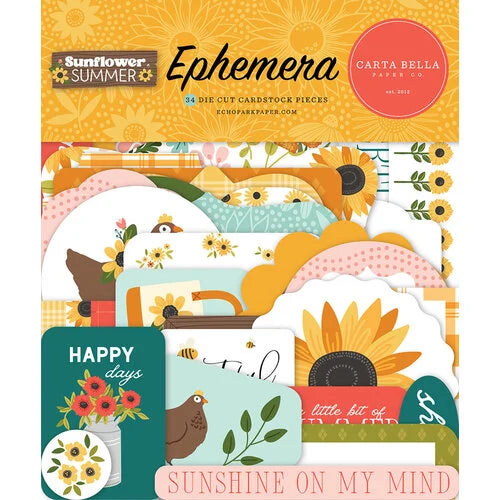 Carta Bella - Sunflower Summer Ephemera Pack