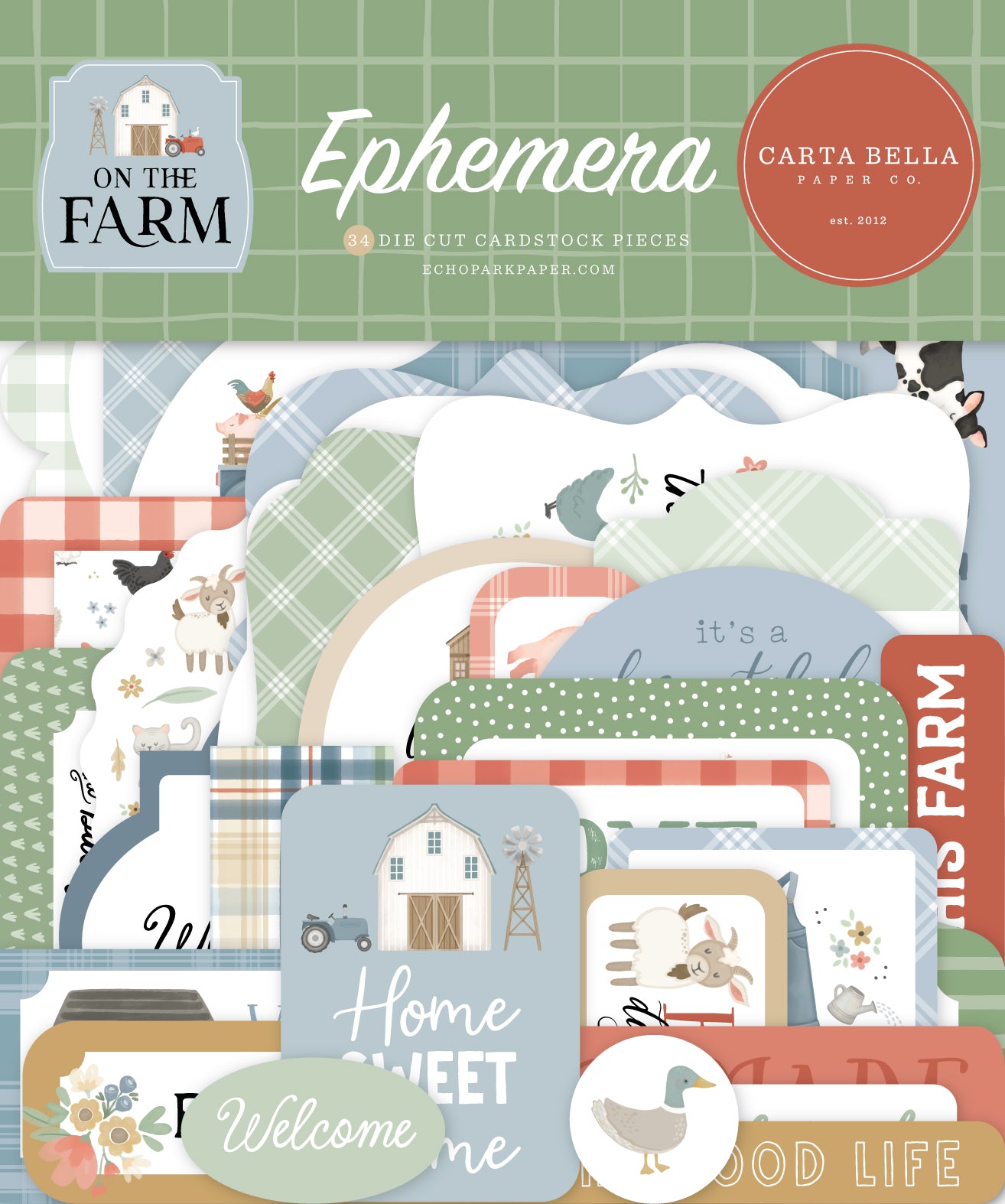 Carta Bella - On The Farm Ephemera Pack