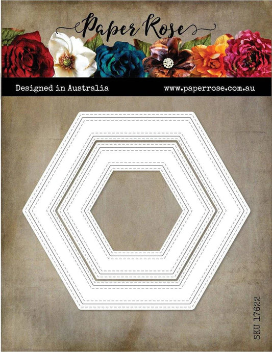 Paper Rose Studio - Hexagon Frames Cutting Die