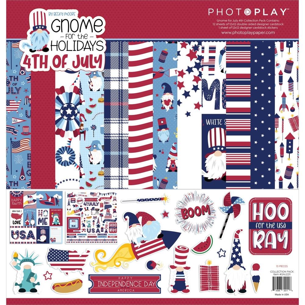 PhotoPlay - Gnome for the Holiday - 4th of July Collection Kit