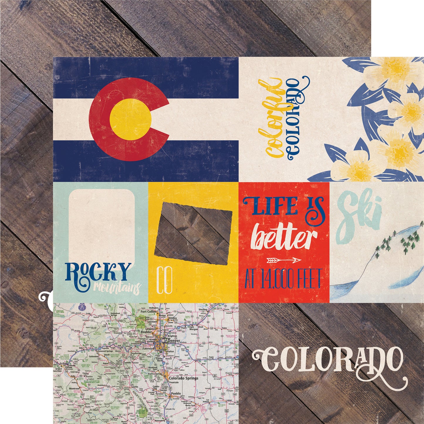 Echo Park - Stateside - Colorado 12x12 Paper