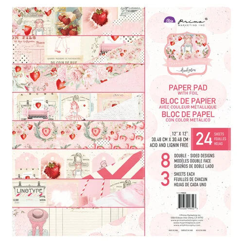 Prima Marketing - Strawberry Milkshake Paper Pad