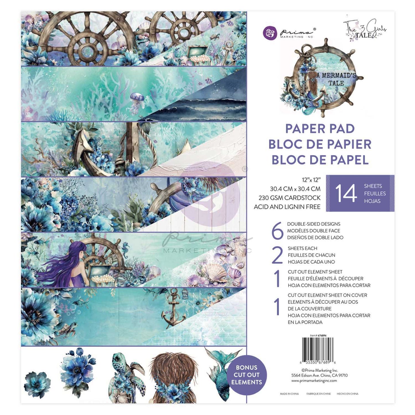 Prima Marketing - A Mermaid's Tale Paper Pad