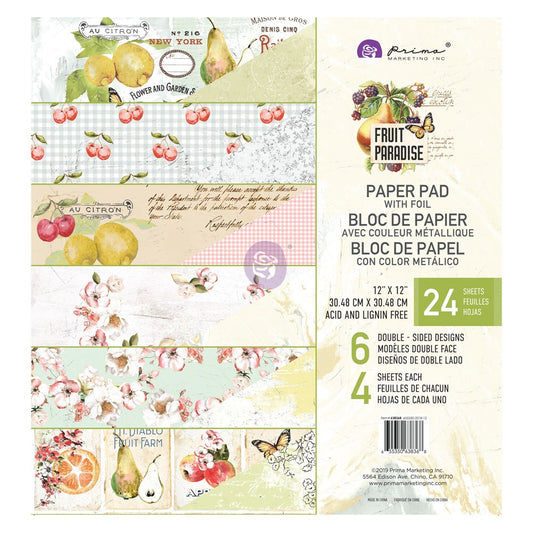 Prima Marketing - Fruit Paradise Paper Pad with Foil
