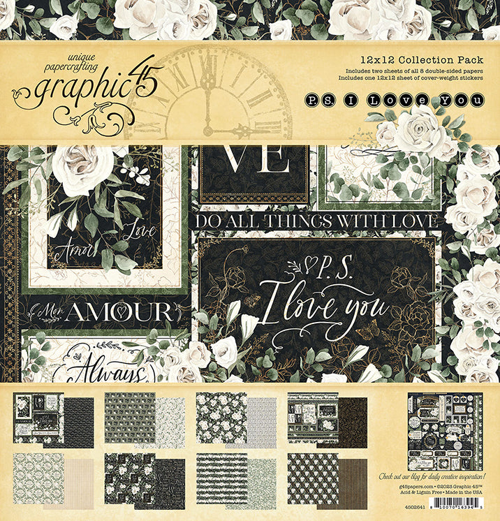 Graphic 45 - PS I Love You Collection Pack