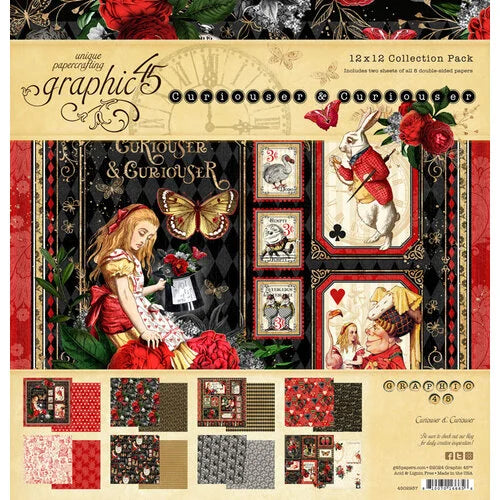 Graphic 45 - Curiouser & Curiouser 12x12 Collection Pack