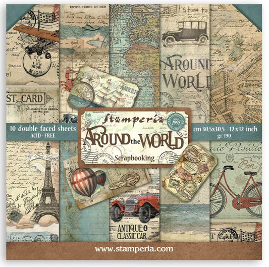 Stamperia - Around The World Scrapbooking Paper