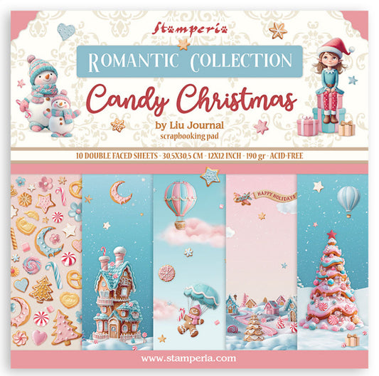 Stamperia - Candy Christmas Scrapbooking Paper