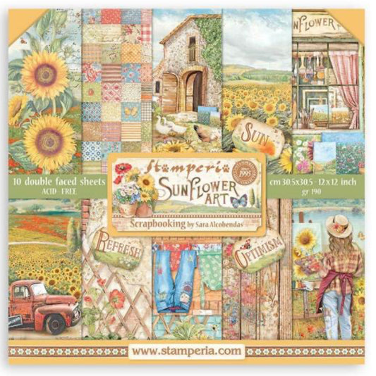 Stamperia - Sunflower Art Scrapbooking Paper