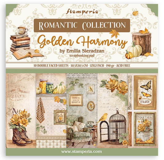 Stamperia - Golden Harmony Scrapbooking Paper