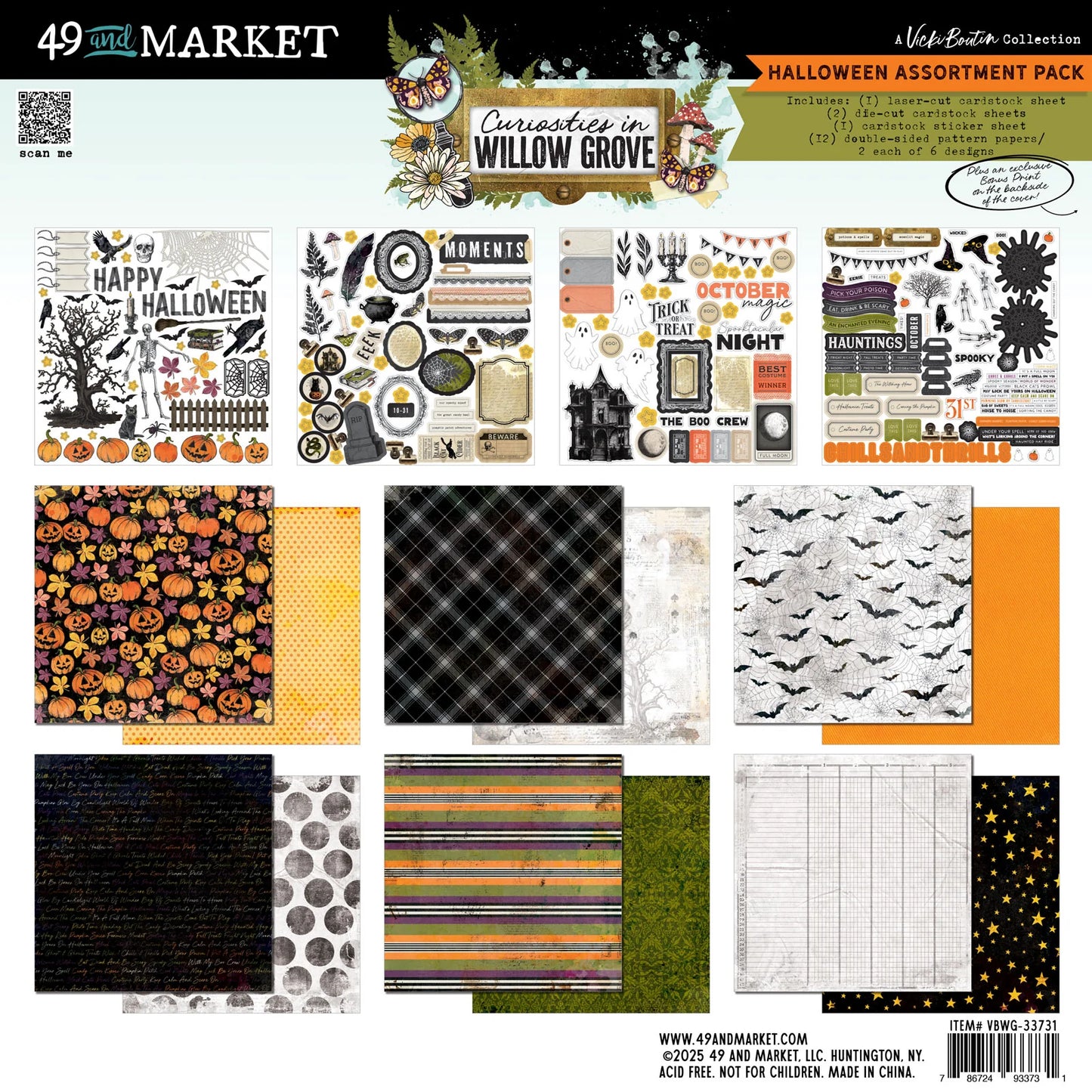 49 & Market - Curiosities In Willo Grove - Halloween Assortment Pack