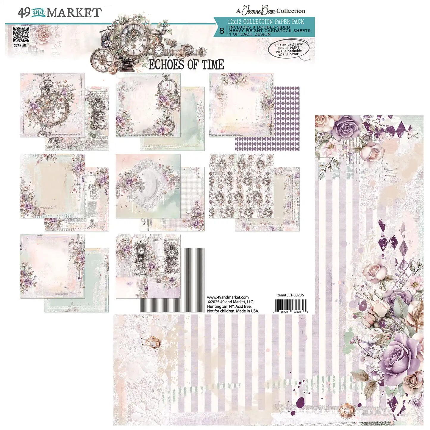 49 & Market - Echoes Of Time - 12x12 Collection Paper Pack