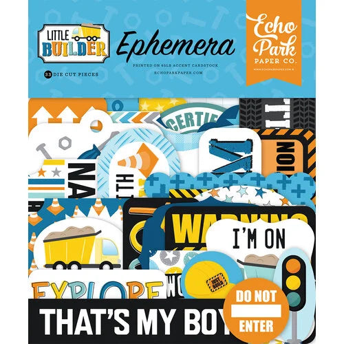 Echo Park - Little Builder Collection and Ephemera Set