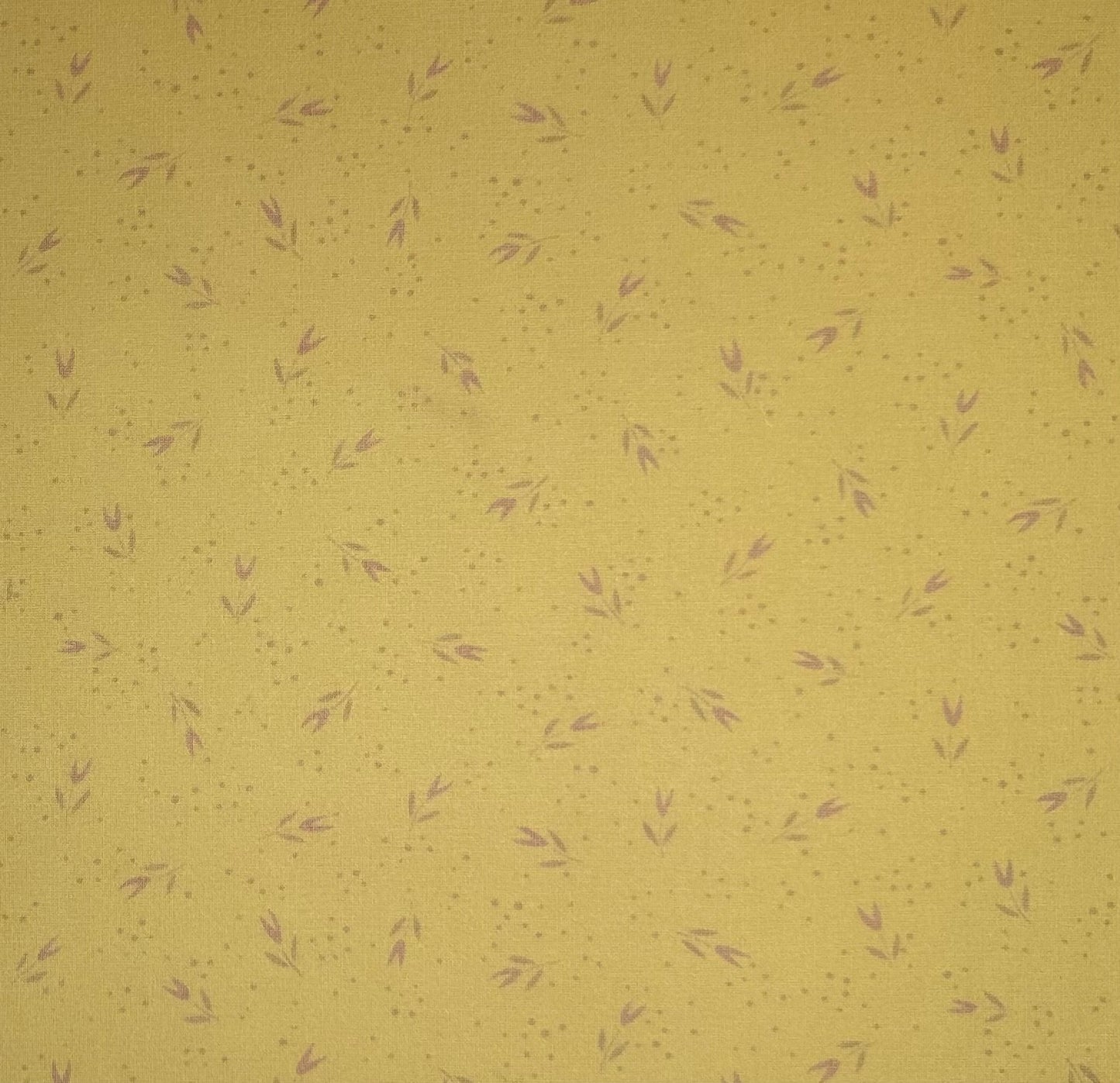 12x12 Golden Yellow Floral Print